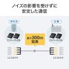 HKB-OM3LCLCWPRB-10 / 防水ロバスト光ファイバケーブル（マルチ50μmOM3、4芯、両端LC×4、10m）