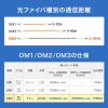 HKB-OM3LCLCWPRB-50 / 防水ロバスト光ファイバケーブル（マルチ50μmOM3、4芯、両端LC×4、50m）