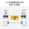 HKB-OM3LCLCWPRB-50 / 防水ロバスト光ファイバケーブル（マルチ50μmOM3、4芯、両端LC×4、50m）
