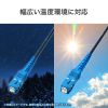 HKB-OM3SCSCWPRB-05 / 防水ロバスト光ファイバケーブル（マルチ50μmOM3、4芯、両端SC×4、5m）