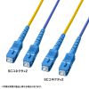 HKB-RB2SCSC1-10 / ロバスト光ファイバケーブル（シングル9μm、2芯、SC×2-SC×2、10m）