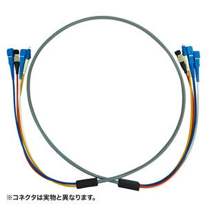 HKB-SCSCWPRB5-05 / 防水ロバスト光ファイバケーブル(マルチ50μm、SC×4-SC×4、5m)