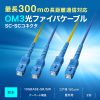 HKB-WRB2M3SCSC-10 / 防水ロバスト光ファイバケーブル（マルチ50μmOM3、2芯、両端SC×2、10m）