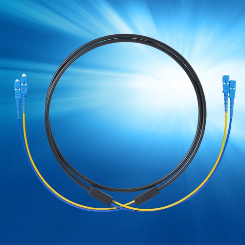 HKB-WRB2SCSC1-05 / 防水ロバスト光ファイバケーブル（シングル9μm、2芯、SC×2-SC×2、5m）