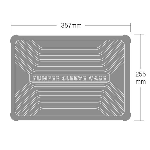 IN-BMACA1301BK / MacBook Airバンパーケース