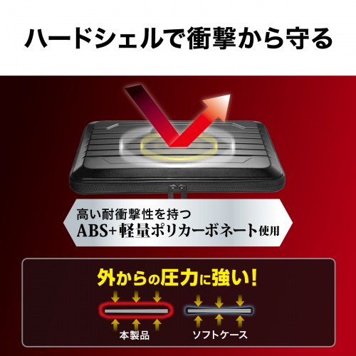 IN-HD1301BK / ハードシェルPCインナーケース（13インチ）