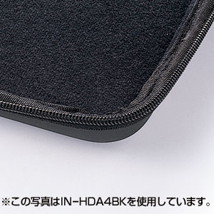 IN-HDA4SV / 衝撃吸収セミハードケース（A4・シルバー）