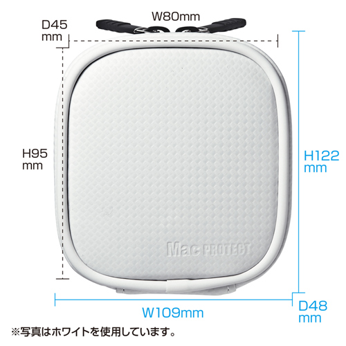 IN-MACAD2BK / MagSafe電源アダプタ専用ケース　(ブラック）