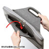 IN-MF15GY 衝撃吸収PCケース(15.6型ワイド) IN-MF15GY / 衝撃吸収PCケース(15.6型ワイド)