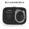 IN-MSBOX1BK / メッシュガジェットケース（W190×D65×H130mm）