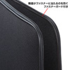 IN-SG15BK / 低反発3Dメッシュケース（16インチワイド対応・ブラック）