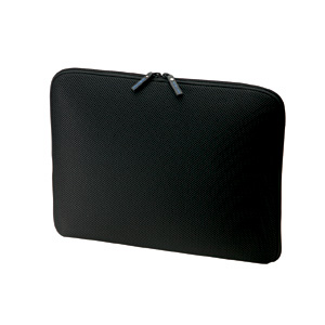 IN-SP15BK / 低反発3Dメッシュケース(15.6インチワイド・ブラック)