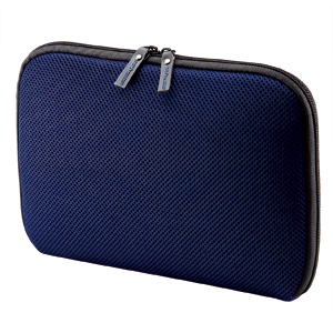 IN-SP19BL / 低反発3Dメッシュケース(8.9インチワイド・ブルー)