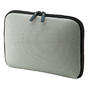 IN-SP19SV / 低反発3Dメッシュケース(8.9インチワイド・シルバー)