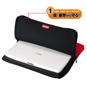 IN-WET2R / ネオプレンインナーケース（A4・レッド）