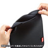 IN-WETSL13BK PCプロテクトスーツ(14/13.3インチワイド・ブラック) IN-WETSL13BK / PCプロテクトスーツ(14/13.3インチワイド・ブラック)
