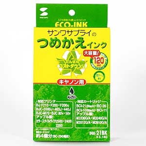 INK-21BK / つめかえインク（ブラック・120ml）