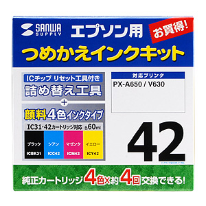 INK-42SET60S4 / つめかえインク（4色セット・各60ml）