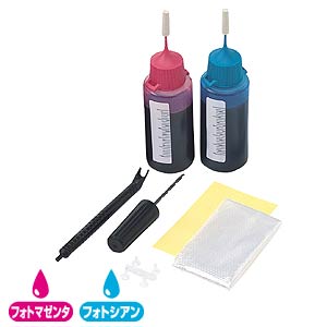 INK-6P / つめかえインク(フォトマゼンタ・フォトシアン・各30ml)