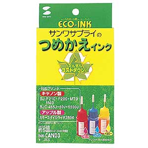 INK-CAN03 / つめかえインク(3色セット・各15ml)