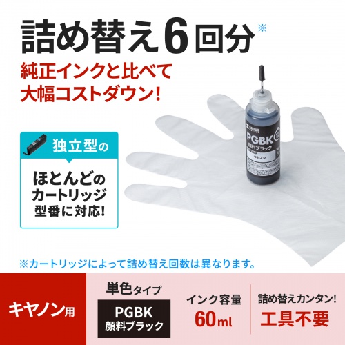 INK-CBCIMPGB60 / キヤノン用詰め替えインク