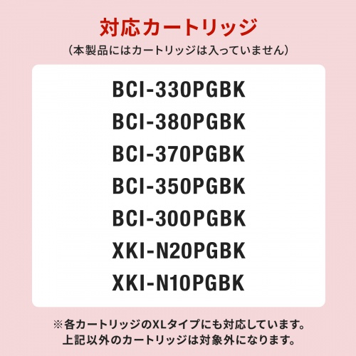 対応カートリッジ型番表