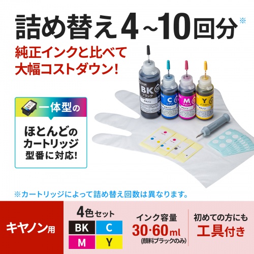 INK-CBCM4S30S / キヤノン用詰め替えインク