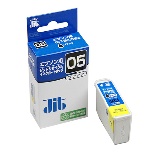 JIT-E05B【IC1BK05タイプ 再生インクカートリッジ（黒）】エプソン