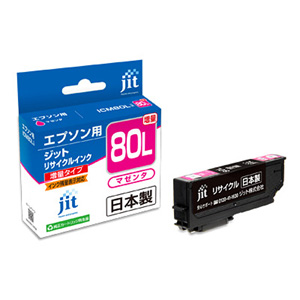 JIT-E80ML / リサイクルインクカートリッジ ICM80L対応