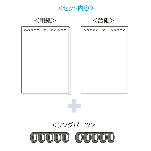 JP-CALA4T / インクジェット手作りカレンダーキット（壁掛・A4縦）