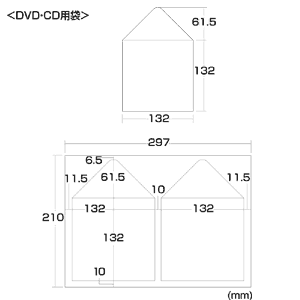 JP-CDFUKU / インクジェット用DVD/CD用袋