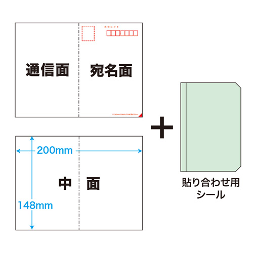 JP-HKSEC13N / インクジェット用シークレットはがき