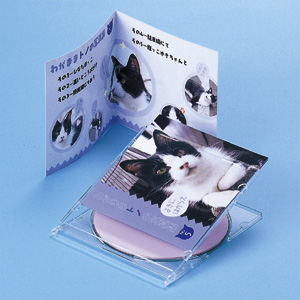 JP-IND2 / インクジェットCD・DVDケースカード(見開き・つやなしマット)