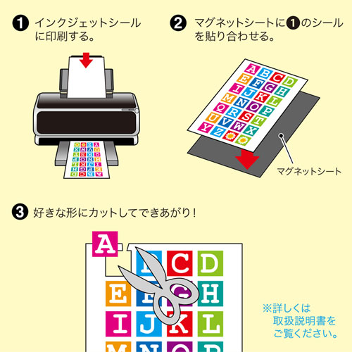 JP-MAGP3 / 手作りマグネットペーパー(特厚・つやなしマット)