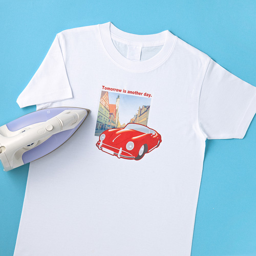 JP-TPR7【インクジェット用アイロンプリント紙（白布用）】世界で1枚のオリジナルTシャツが、アイロンでらくらく作れる用紙。白・淡色布用。 |  サンワサプライ株式会社