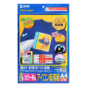JP-TPRCL / インクジェットカラーTシャツ用転写紙