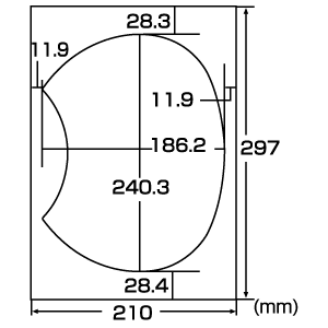 JP-UTIWA1LB / インクジェット手作りうちわ(大)用張替えラベル