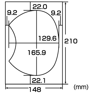 JP-UTIWA2LB / インクジェット手作りうちわ(中)張り替えラベル