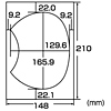 JP-UTIWA2LB インクジェット手作りうちわ(中)張り替えラベル JP-UTIWA2LB / インクジェット手作りうちわ(中)張り替えラベル
