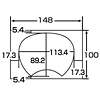 JP-UTIWAG3-20 手作りうちわキット(小)20冊パック JP-UTIWAG3-20 / 手作りうちわキット(小)20冊パック