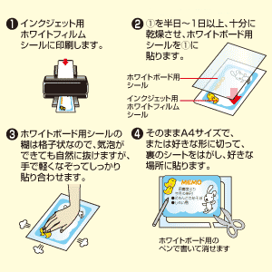 JP-WB2 / 手作りホワイトボードキット(シールタイプ）