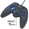 JY-P35UBK USBゲームパッド(ブラック&クリアブルーカラー) JY-P35UBK / USBゲームパッド(ブラック&クリアブルーカラー)