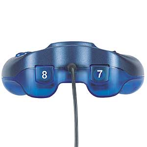 JY-P35UMB / USBゲームパッド(メタリックブルー&クリアブルーカラー)