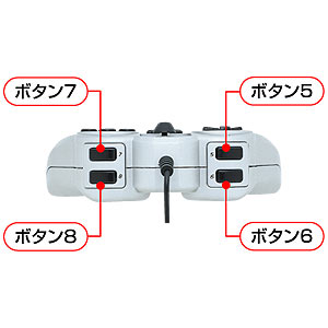 JY-P54US / USBゲームパッド（シルバー）