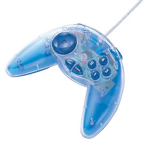 JY-P55UC / USBゲームパッド(クリア&クリアブルー)