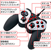 JY-P58UBK USBゲームパッド(ラバーブラック) JY-P58UBK / USBゲームパッド(ラバーブラック)