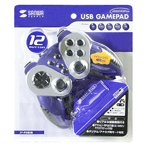 JY-P58UB / USBゲームパッド（ラバーブルー）