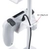JY-STN1W ゲームコントローラースタンド(ヘッドホンホルダー付・ホワイト) JY-STN1W / ゲームコントローラースタンド(ヘッドホンホルダー付・ホワイト)