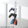 JY-STN2W クランプ付きゲームコントローラースタンド(ヘッドフォンホルダー付・ホワイト) JY-STN2W / クランプ付きゲームコントローラースタンド(ヘッドフォンホルダー付・ホワイト)