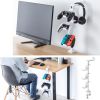 JY-STN2W クランプ付きゲームコントローラースタンド(ヘッドフォンホルダー付・ホワイト) JY-STN2W / クランプ付きゲームコントローラースタンド(ヘッドフォンホルダー付・ホワイト)